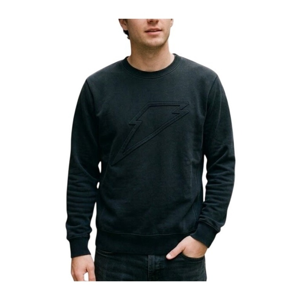 Gatorade Embossed‎ Logo Sweatshirt Black Crewneck Long Sleeve M